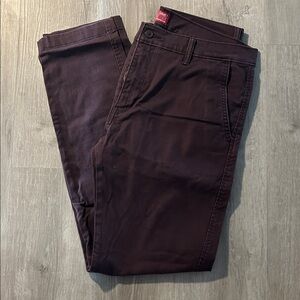Men's Dark Purple Chino Pants